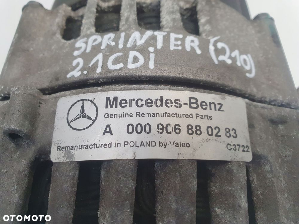 ALTERNATOR Mercedes Sprinter 906 2.2 CDI _ A0009068802 Alternator Alternato - 2