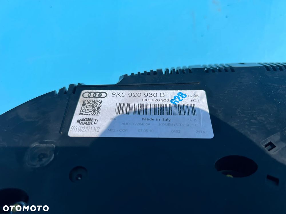 LICZNIK ZEGARY AUDI A4 B8 A5 8T 8K0920930B - 3
