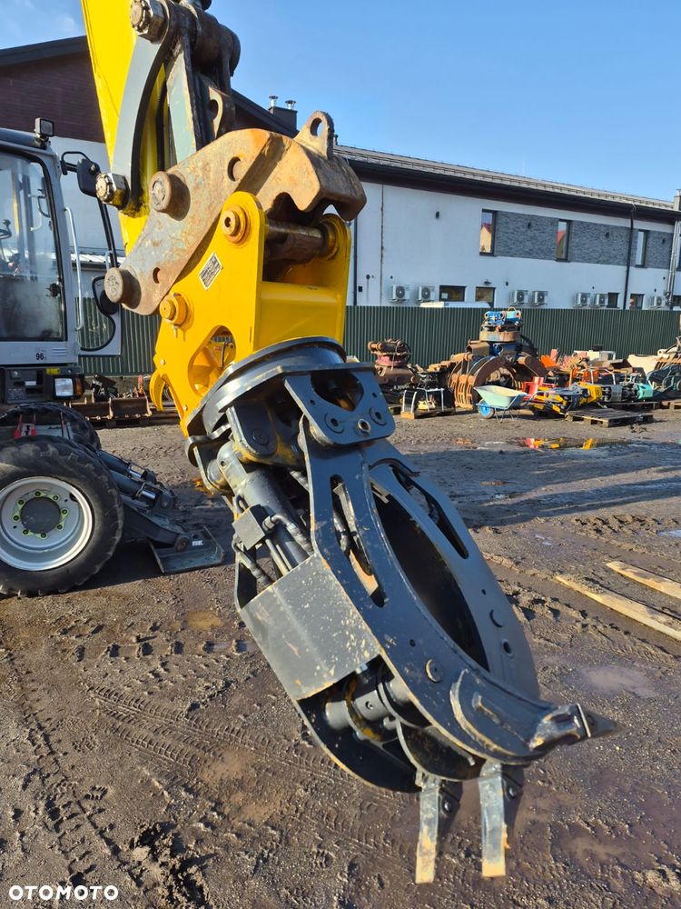 Chwytak hydrauliczny obrotowy 360 stopni na dwóch siłownikach na sworznie fi45mm fi70mm sortujący wyburzeniowy kleszcze pięciopalczaste KBKC RSB-50. NOWE!!! - 1