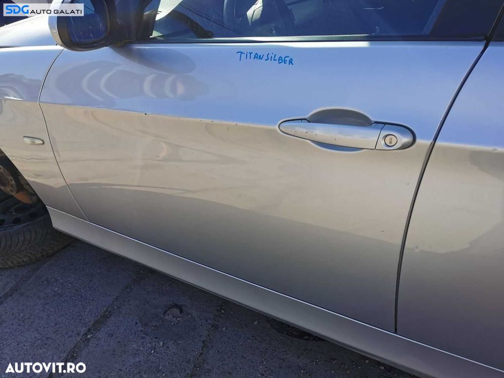 Usa Usi Portiera Portiere Stanga Fata BMW Seria 3 E90 E91 2004 - 2011 Culoare 354/7 Titansilber Metallic [0560] - 2