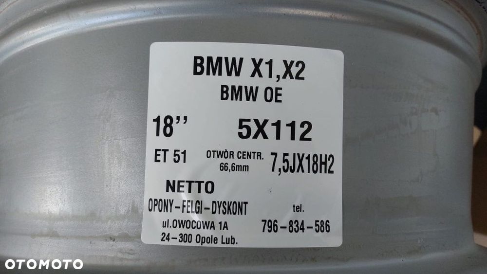 Alufelgi 18" BMW X1 5x112 ET 51 ORGINALNE - 3
