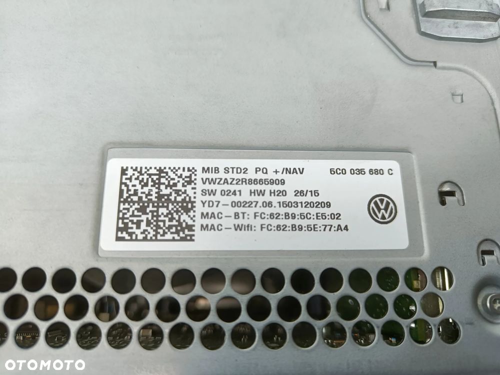 Radio Nawigacja VW CC Sharan Tiguan Golf Caddy 5C0035680C - 11