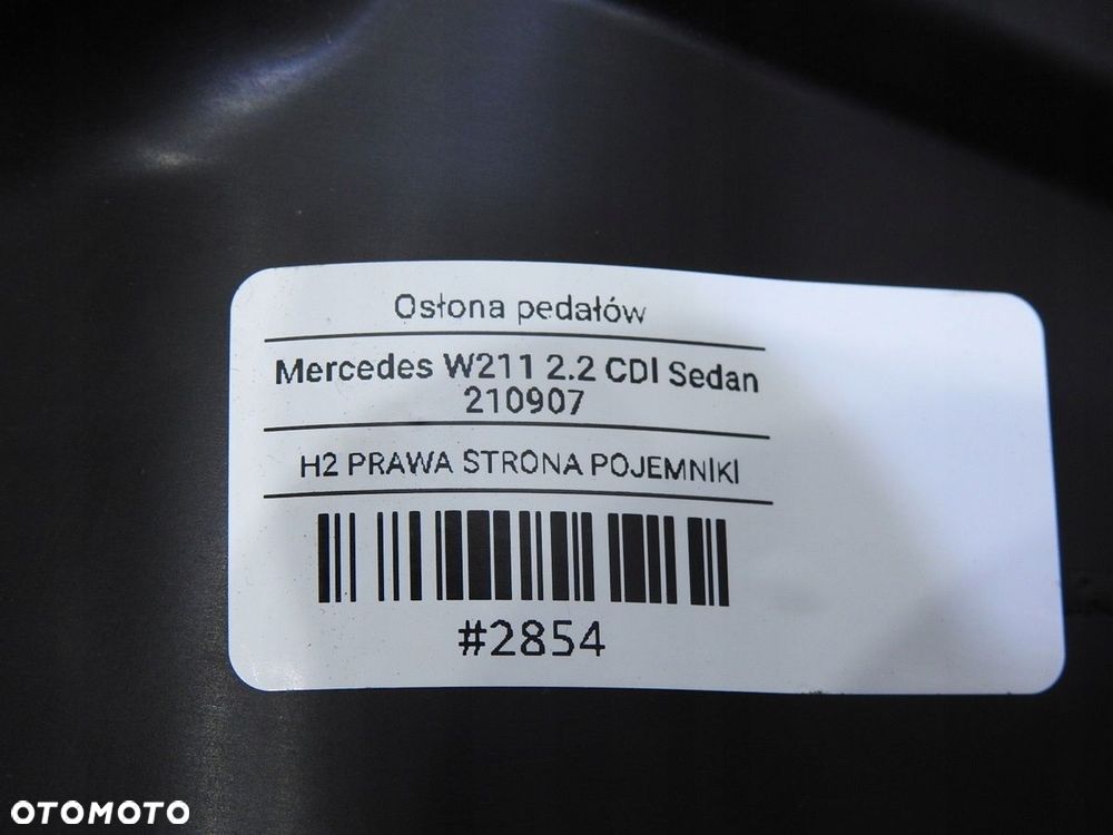 OSŁONA PEDAŁÓW SPRZĘGŁA HAMULCA MERCEDES W211 - 9