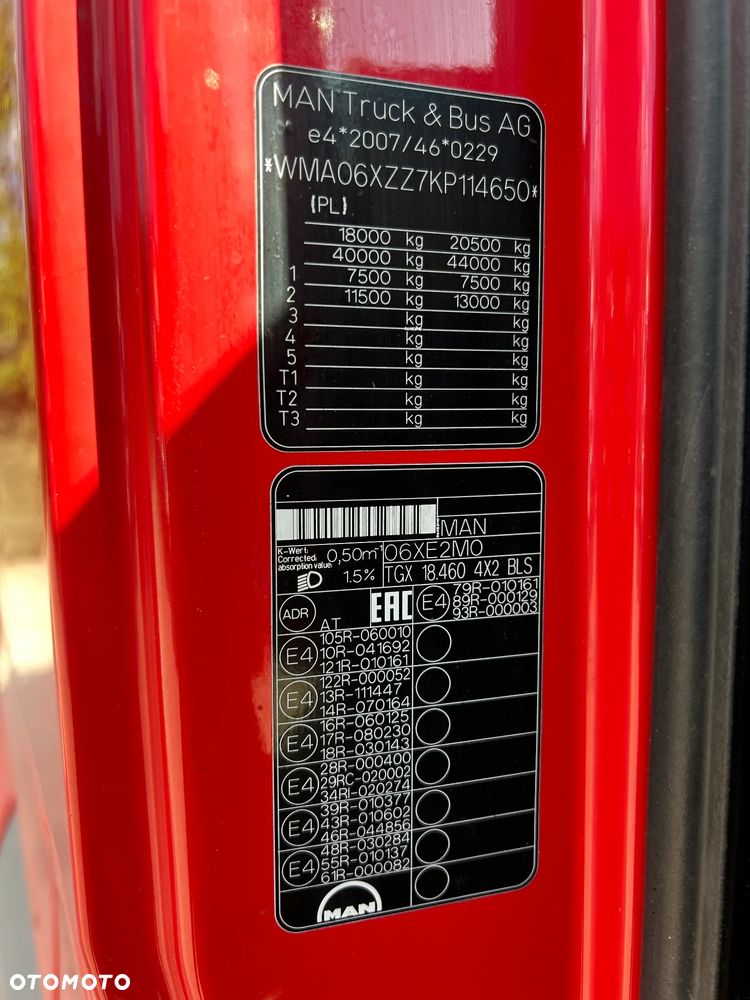 MAN TGX 18.460 KM NAWIGACJA / 2019 ROK REJESTRACJA / 8 SZTUK / POLSKI SALON / ORYGINALNY PRZEBIEG 667 TYS. KM / DOSTĘPNE 8 SZTUK !! - 34