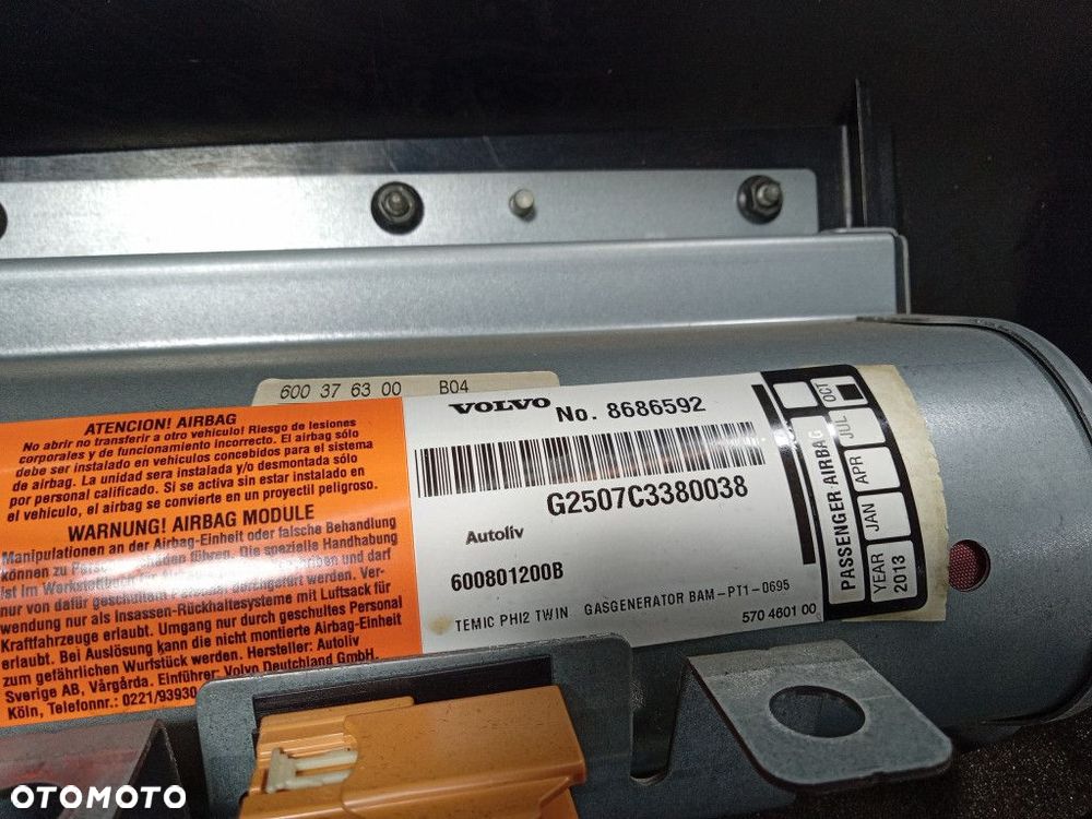 VOLVO XC90 I 02-06 DESKA KONSOLA PODUSZKI PASY EU - 6