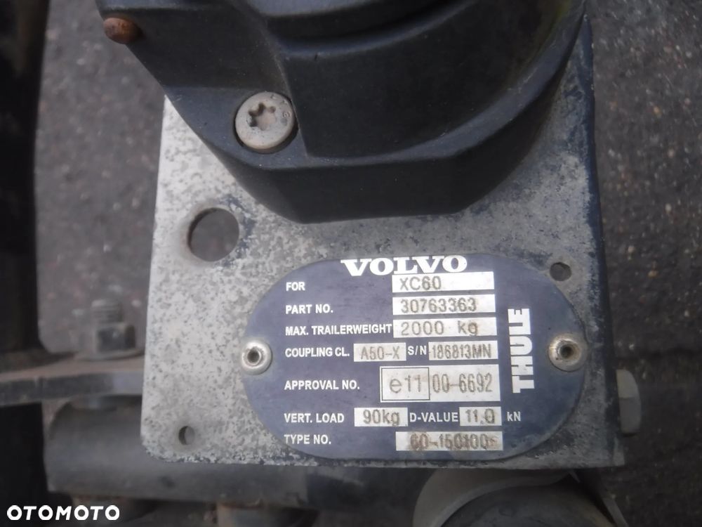 Volvo XC60 I hak holowniczy 30763362 THULE - 5