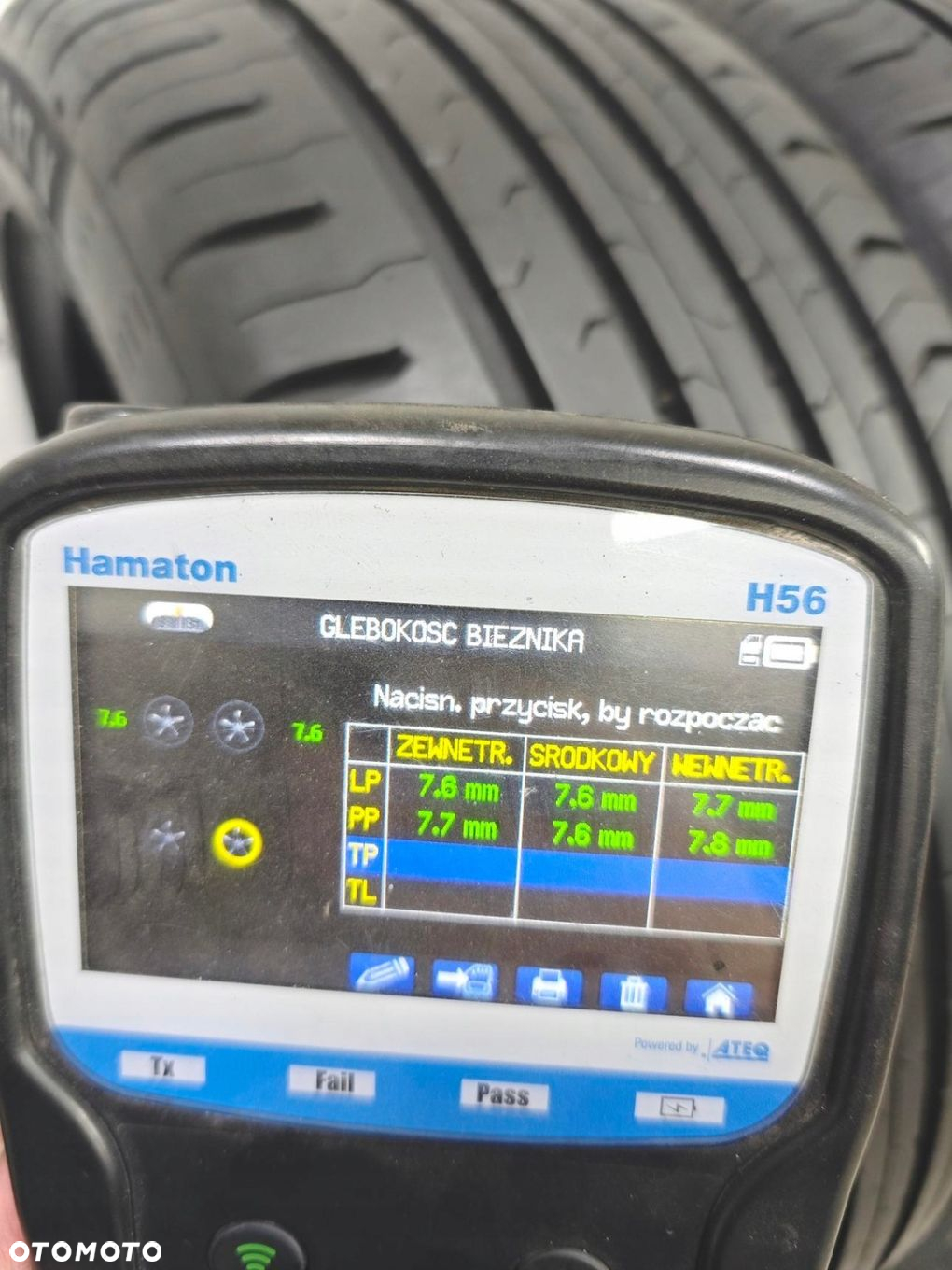 215/45R17 continental opony letnie 7,5mm 50744 - 7