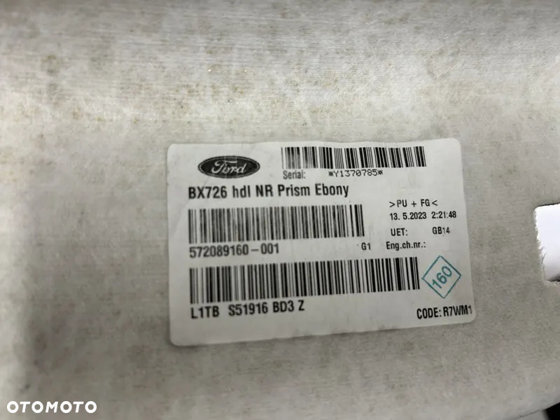 Ford Puma ST-Line Mk2 19-24r podsufitka podbitka czarna Ford Puma Mk2 L1TB-S51916-BD3 / Suzuki Vitara II  05-14r 4M5413N4A 171003920/A  Oryginał - 15