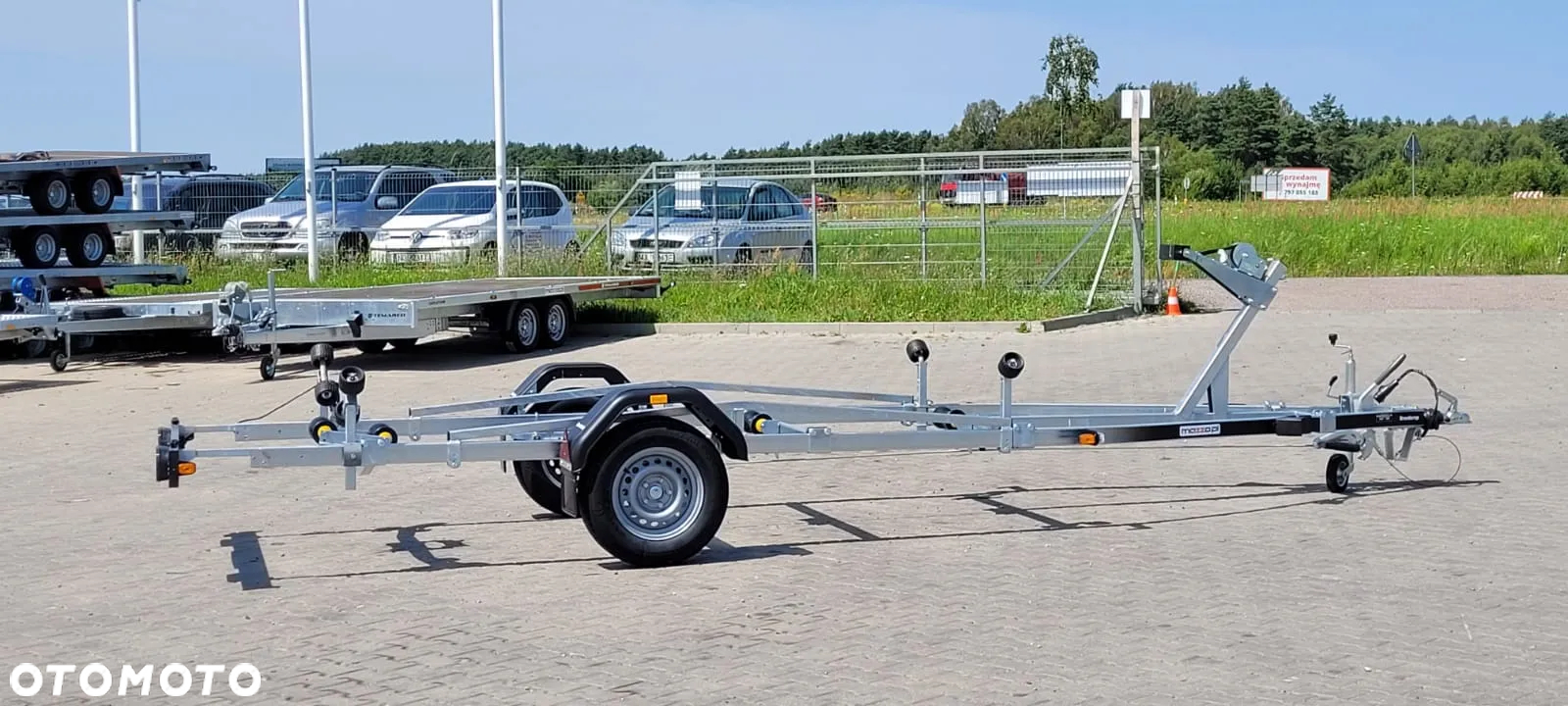Brenderup Przyczepa pod łódź 6 m DMC1300kg łożyska wodoodporne MOCNA I SOLIDNA PRZYCZEPA PODŁODZIOWA - 15