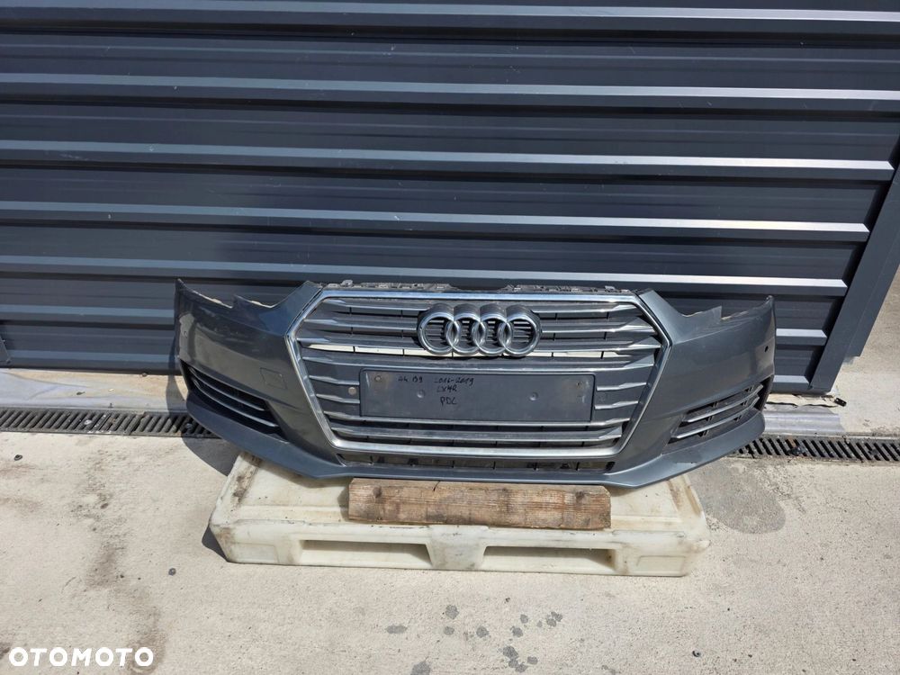 ZDERZAK PRZÓD AUDI A4 B9 2016-2019 ZWYKŁY LX7R PDC KOMPLETNY ! - 1