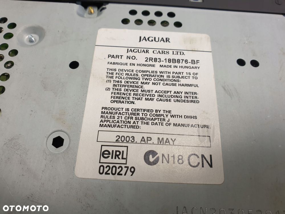 RADIO Jaguar S-Type 2R83-18B876-BF radioodtwarzacz CD oryginał - 7
