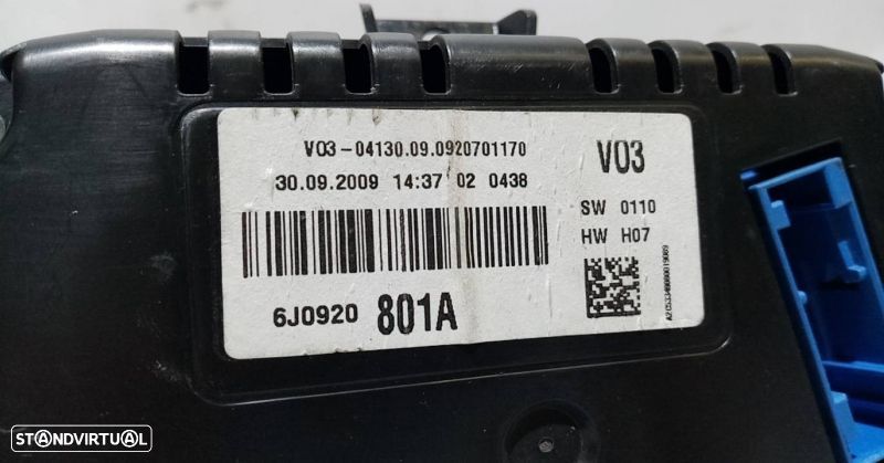 Quadrante / painel de instrumentos SEAT Ibiza IV (6J5, 6P1) - 3