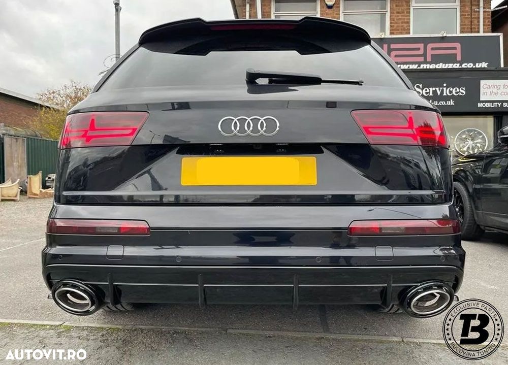 Difuzor Bara Spate cu Ornamente compatibil cu Audi Q7 4M RSQ7 Design - 12