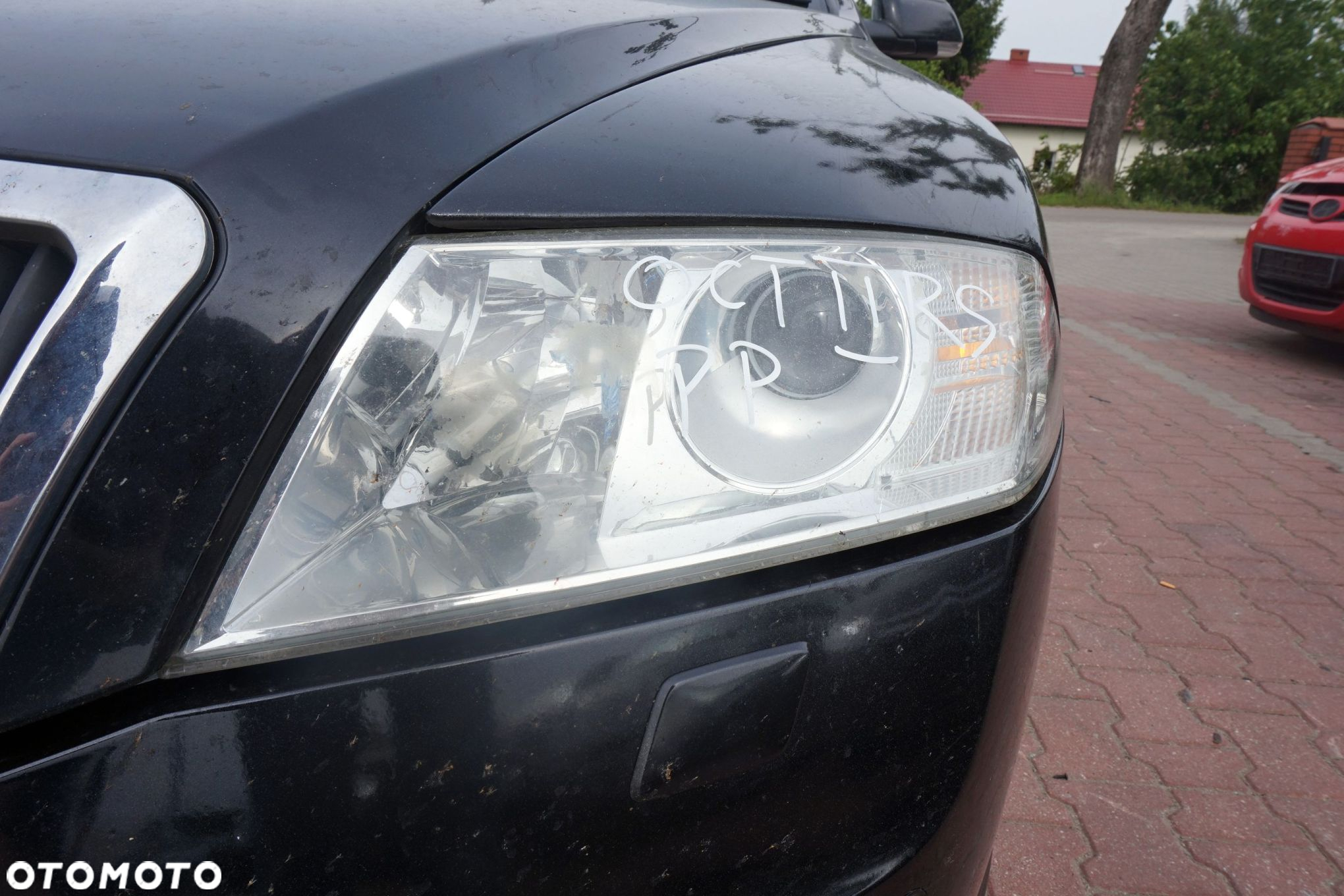 MASKA ZDERZAK BŁOTNIKI LAMPY OCTAVIA II RS 1Z3 9910  SKODA 2004-2008 CZARNY PRZÓD KOMPLETNY - 21