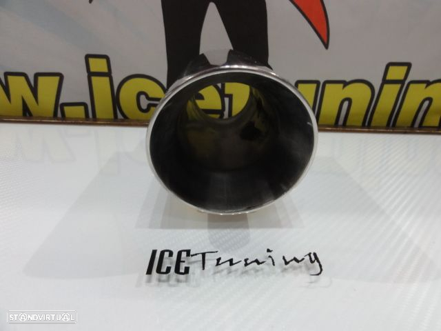 Ponteiras De Escape Redonda 88mm X 195MM 100% Inox - 16