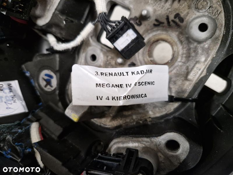 RENAULT KADJAR KIEROWNICA SKÓRA MULTIFUNKCJA BLACK EDITION 484006578R - 5