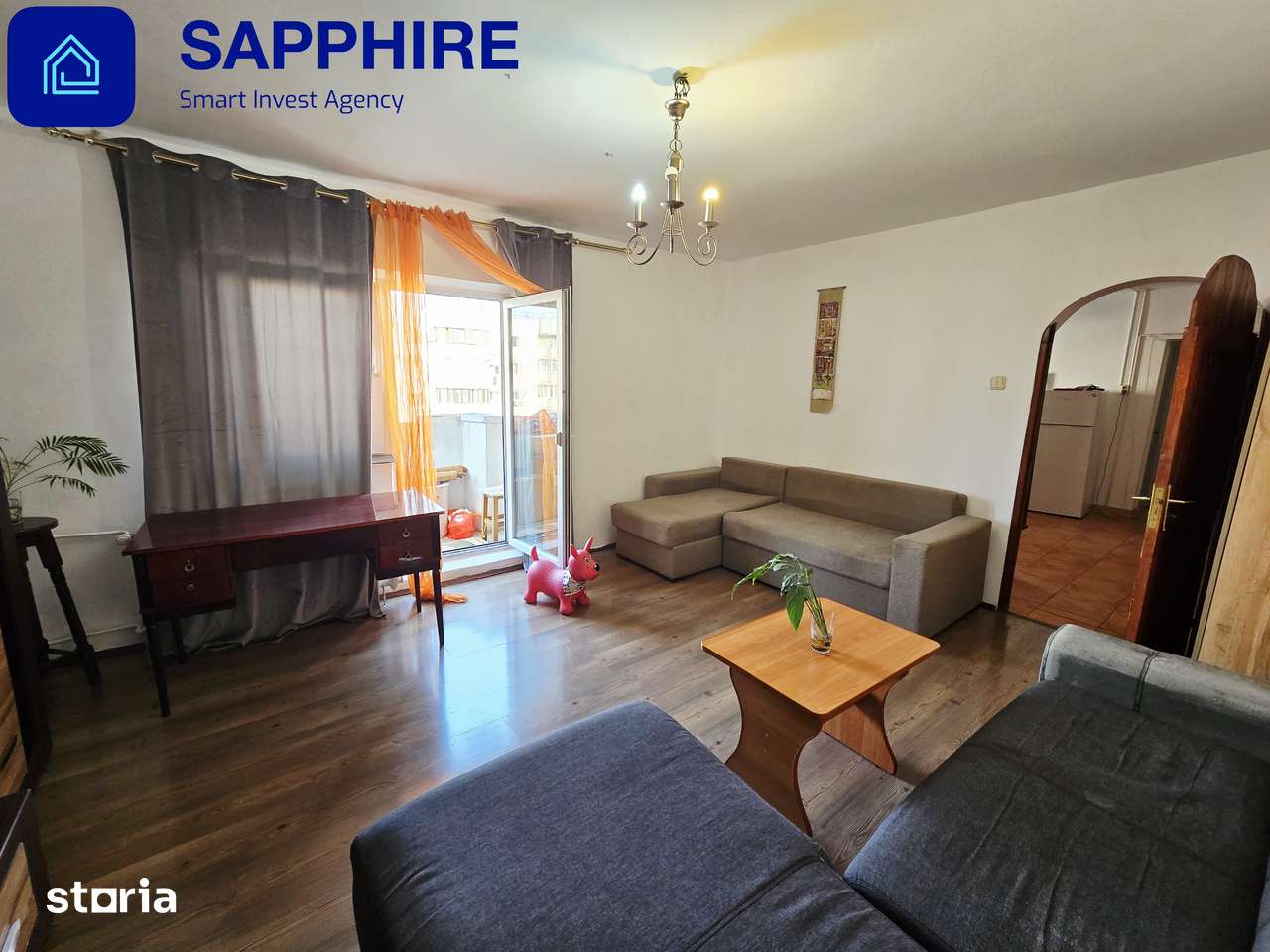 Apartament 2 camere zona 13 Septembrie, metrou, mobilat, boiler — fotografia 3