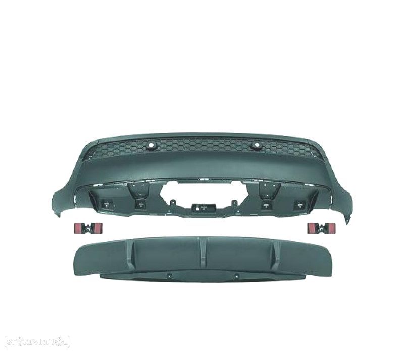 DIFUSOR BMW X6 E71 08-14 LOOK M PERFORMANCE - 2