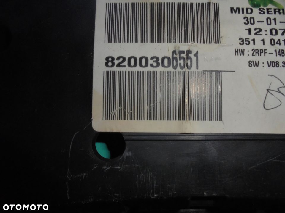 LICZNIK ZEGAR MEGANE II 1.6 16V AUTOMAT 8200306551 - 4