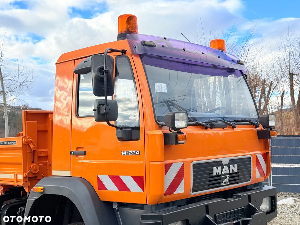MAN * MAN 14-220 * Kiper Wywrotka Meiller * 4x4 * Zimowe Utrzymanie * Unimog * - 23
