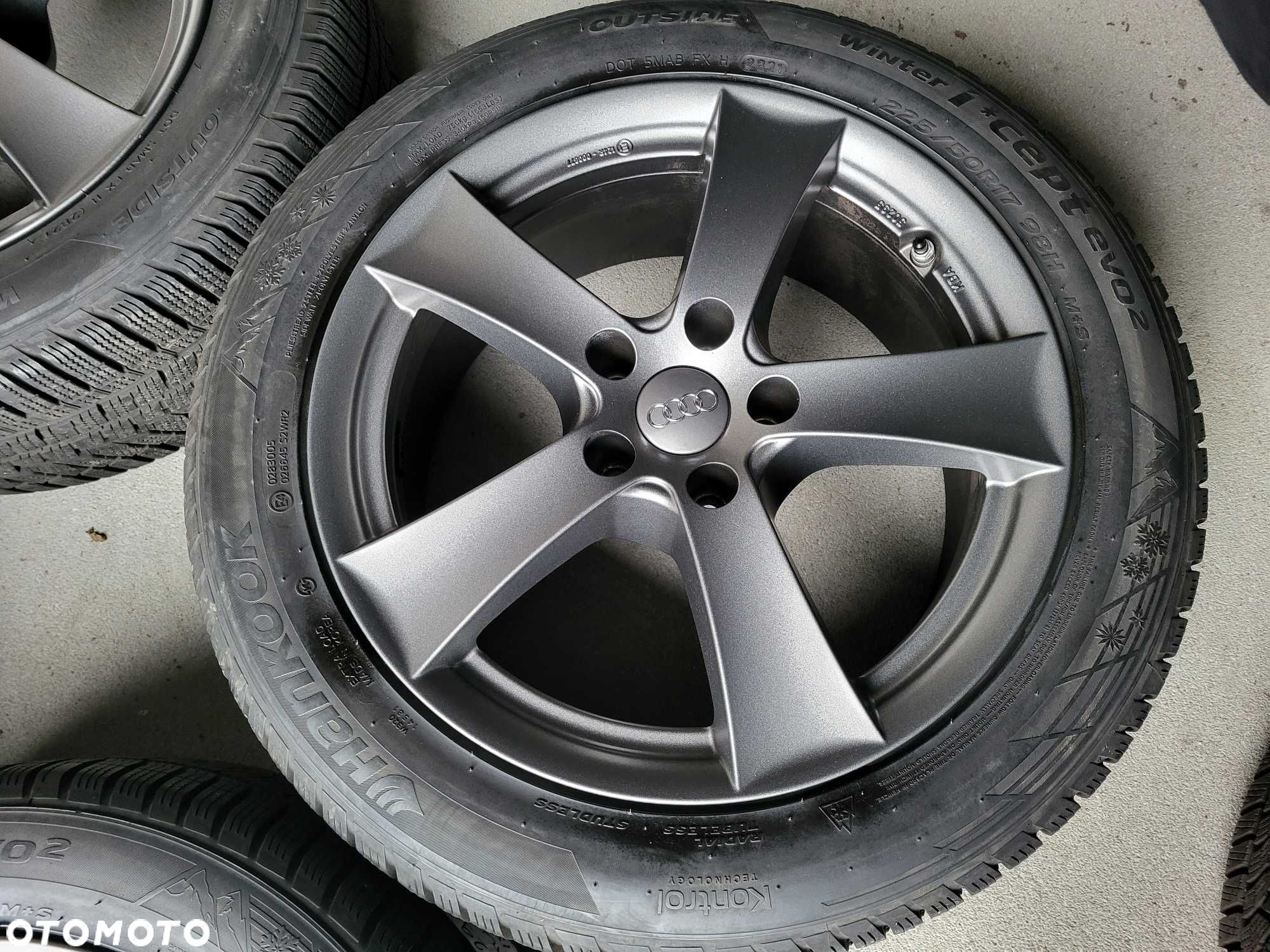 [k291] Koła zimowe 17 Cali 5x112 Hankook 225/50/17 6mm Audi 21r - 6