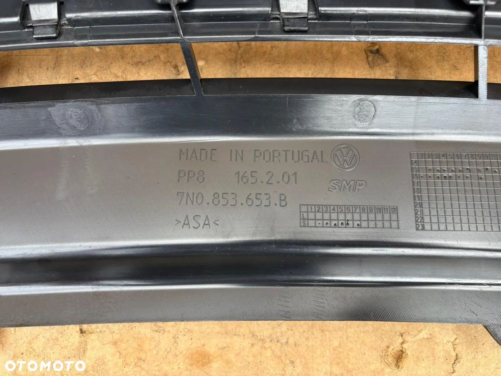 Oryginalna Atrapa Grill Zderzaka Przedniego VW Sharan II 7N 7N0 Ładny Cały 7N0853653B 7N0 7N0853655G Volkswagen - 6
