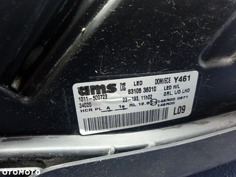 SSANGYONG REXTON II LIFT REFLEKTOR LEWY LAMPA PRZEDNIA EU LED 8310536010 - 6