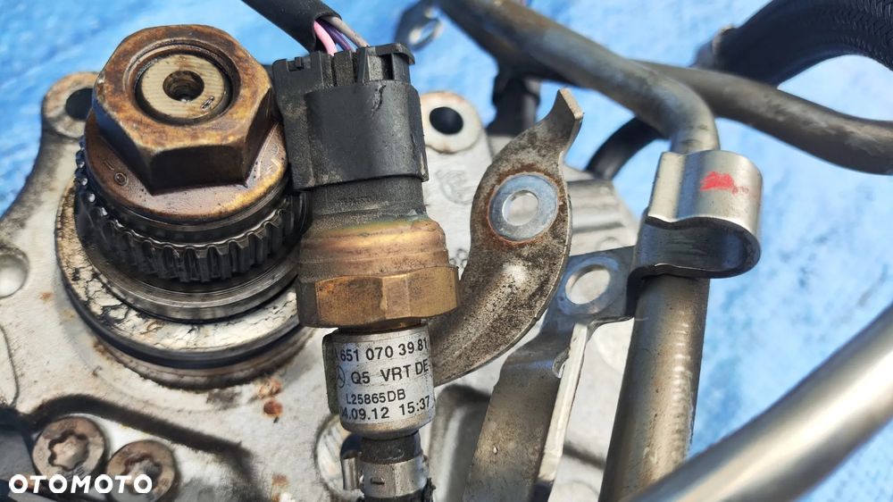 UKŁAD PALIWOWY DELPHI KOMPLETNY WTRYSKI WTRYSKIWACZE A6510702887 LISTWA WTRYSKOWA A6510700495 POMPA WTRYSKOWA PALIWA A6510701201 PRZEWODY PALIWOWE MERCEDES W204 W207 W212 CLS W218 GLK X204 SLK R172 SPRINTER W906 2.2 CDI OM651 - 18