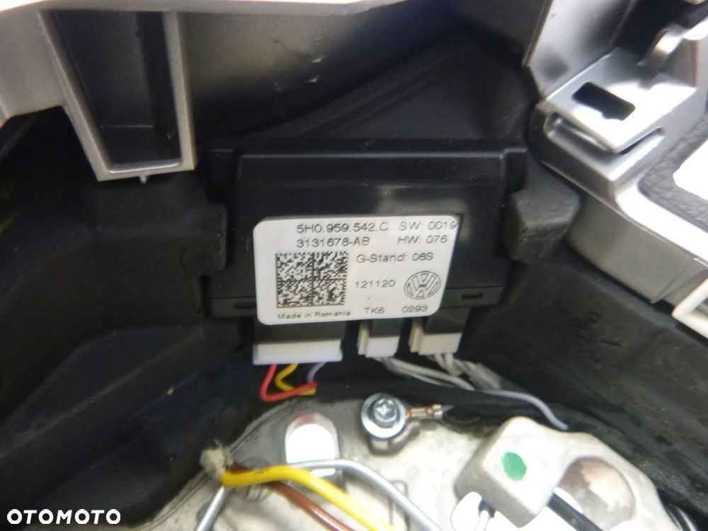 VW GOLF VIII 8 TOUAREG CR7 III 760 ARTEON TIGUAN AD1 5NA R-LINE KIEROWNICA MULTIFUNKCYJNA ŁOPATKI CZARNA / CZERWONA NIĆ - 18