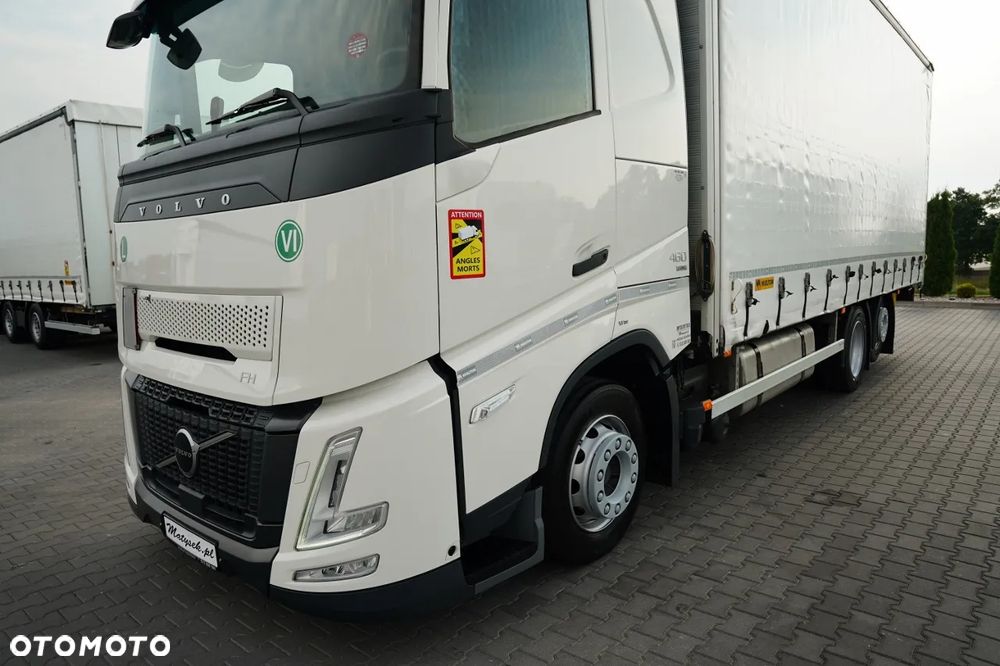 Volvo FH 460 / FIRANKA  - 7,75 M /  I-SAVE / KLIMA POSTOJOWA / OŚ PODNOSZONA / SKRĘTNA / PLANDEKA ZBROJONA - 8