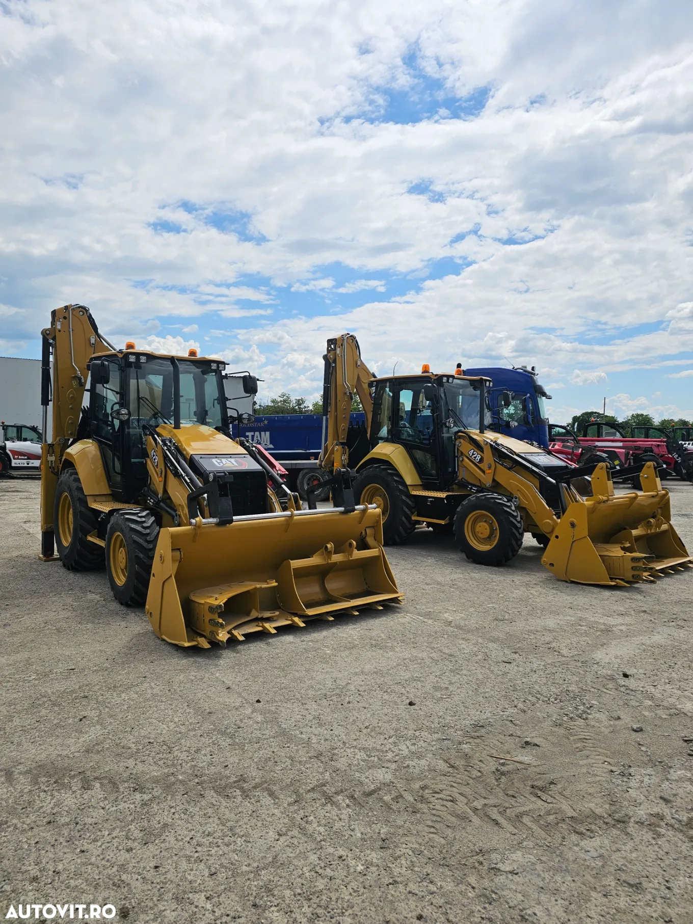 Caterpillar Cat 428 trinity buldoexcavator Nou complet echipat - 6