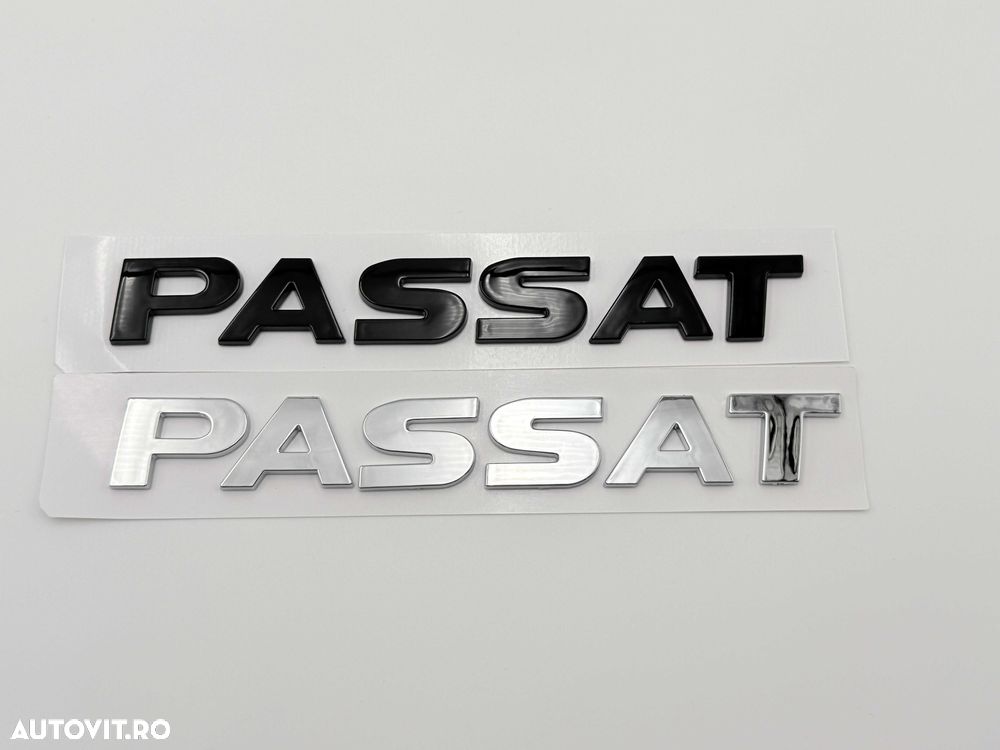 Emblema Compatibila VW Passat negru - 4
