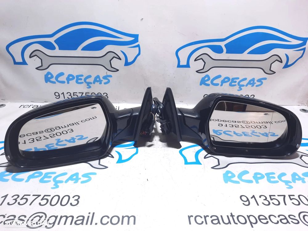 Espelhos Retrovisores Esquerdo Direito AUDI A4 B8 Pisca LED 2007 a 2015 - 1