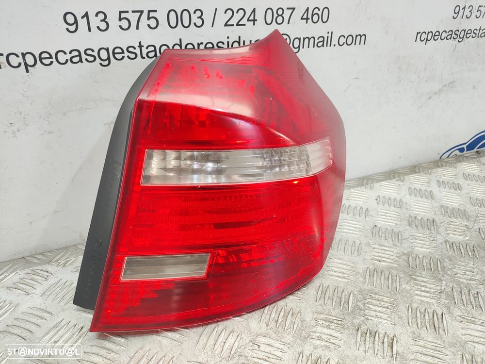 Farolins traseiros trás direito esquerdo originais BMW Serie 1 E81 E87 LCI de 2007 a 2011 - 13