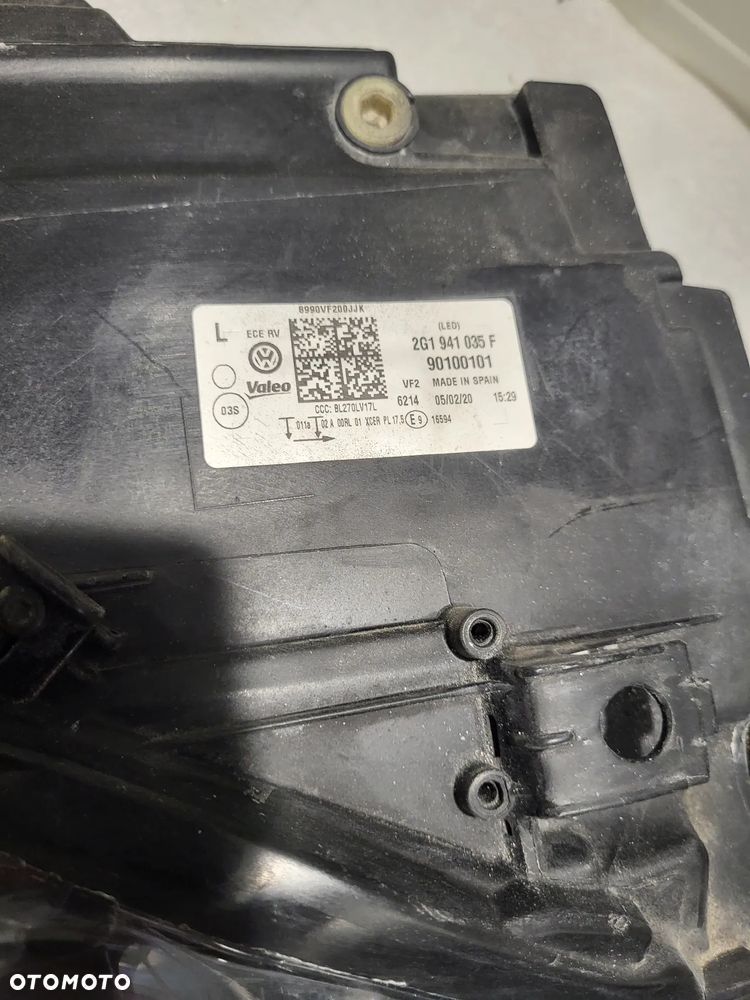 Reflektor Volkswagen Polo VI FULL LED PRZÓD STRONA LEWA 2G1941035F - 6