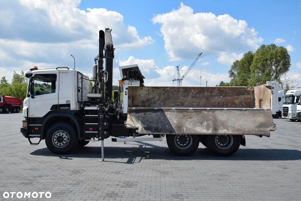 Scania P410 / 6x4 / EURO 6 / HDS HIAB X-HIDUO 158 B-3 / WYSUW x3 / ROTATOR / CHYWTAK / STEROWANIE RADIOWE / WYWROTKA / HYDROBURTA / AUTOMAT / KAMERA COFANIA / NAWIGACJA / HAK-ZACZEP / NISKI PRZEBIEG / 2018 / SERWISOWANY / SPROWADZONY - 27