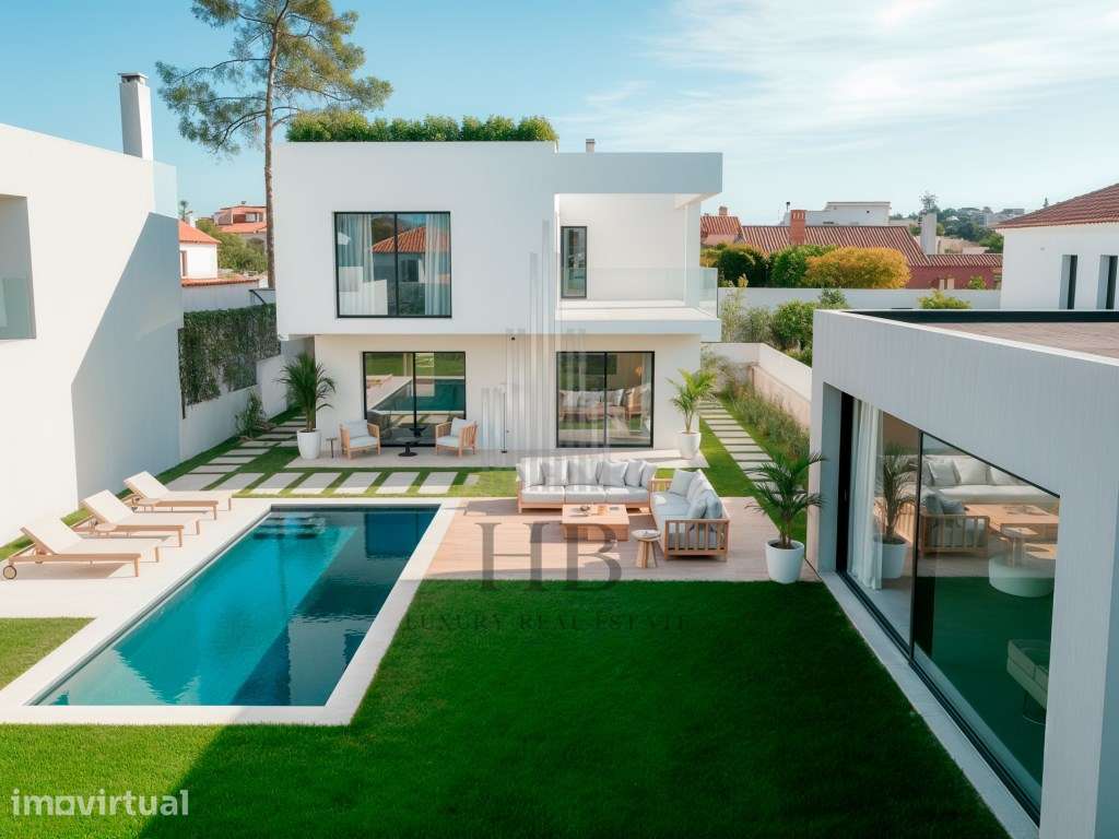 Moradia T4 com Piscina e Jardim |Lagoa de Albufeira |Sesimbra - Grande imagem: 2/36
