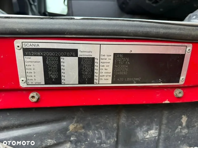 Scania R420 8x2 kontener linowy HDS Palfinger PK26002EH-E 6 wysuwow wciagarka 8x2 - 10