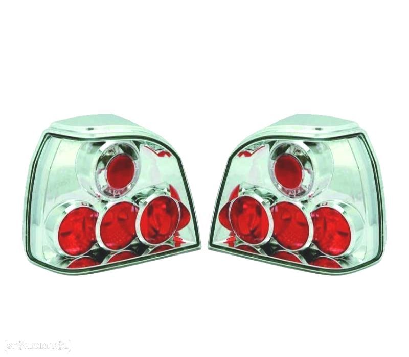 PILOTOS VOLKSWAGEN VW GOLF 3, 91-97 FUNDO CROMADO LEX - 1