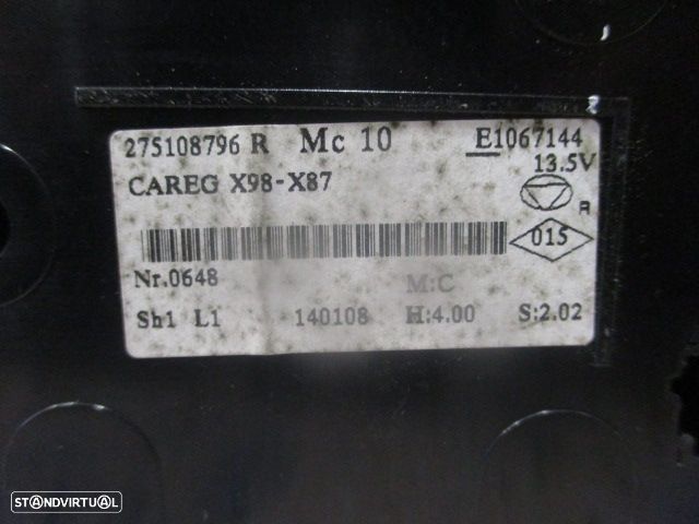 Comando Sofagem 275108796R RENAULT CLIO 4 SW 2014 1.5DCI 90CV 5P CINZA - 4