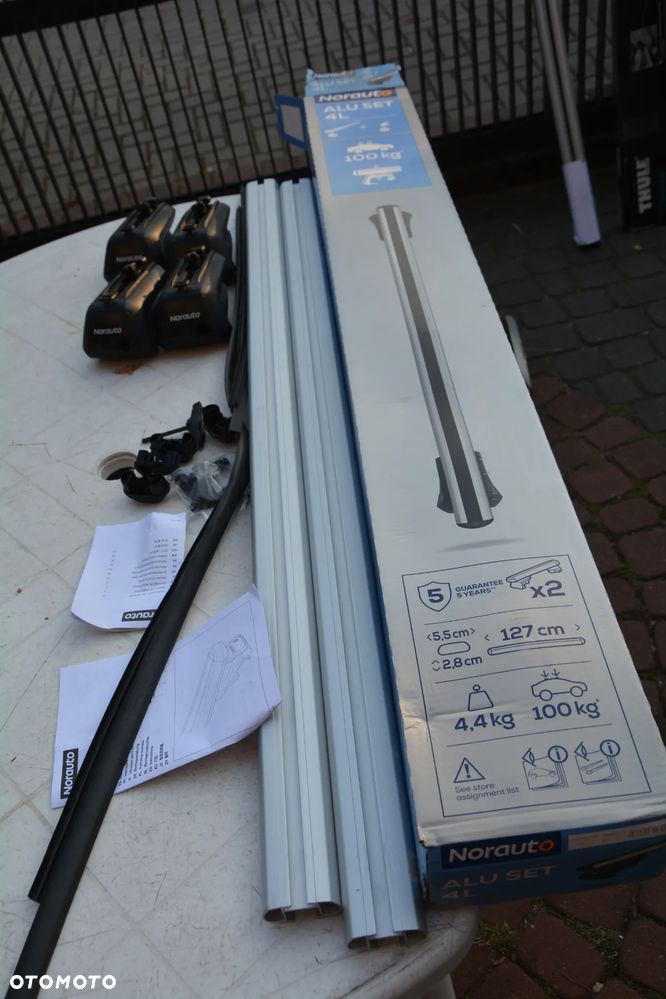 Thule 757 Norauto   bagażnik na relingi alu Thule / Norauto klucz - 2