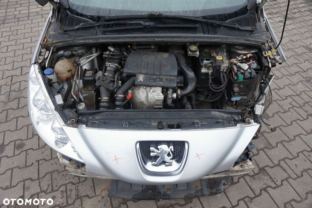 PEUGEOT 308 I T7 KOMBI 2008 EZRC 1.6 HDI DV6ATED4 90KM 20DM75 SREBRNY na części - 9