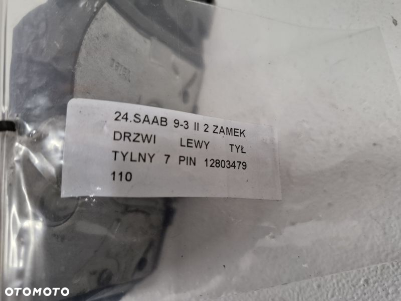 SAAB 93 9-3 II 2 ZAMEK DRZWI LEWY TYŁ TYLNY 7 PIN 12803479 - 6