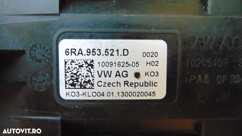 Maneta semnalizare,stergatoare Skoda Rapid an 2012 cod 6RA.953.521.D - 5