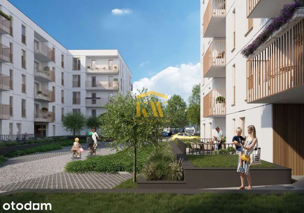 4 pokoje / 85,61 m / 1 piętro / 2 x balkon 20m