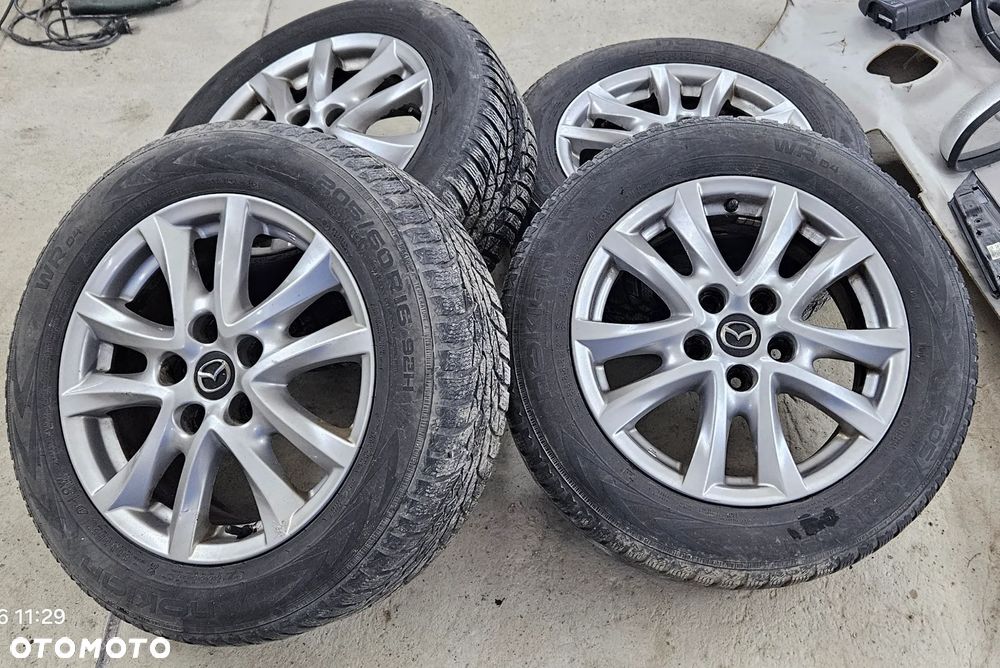 Koła alufelgi 16'' opony zimowe Mazda 3 III BM 6 GJ 2017r Nokian 205/60R16 92H 5x114,3 - 2