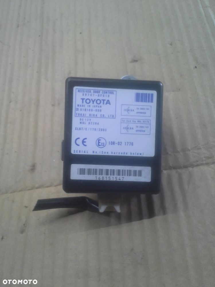 Toyota Corolla Verso II 1.6 VVT-i zestaw startowy wszystkie moduły 2 klucze blokada i inne - 37