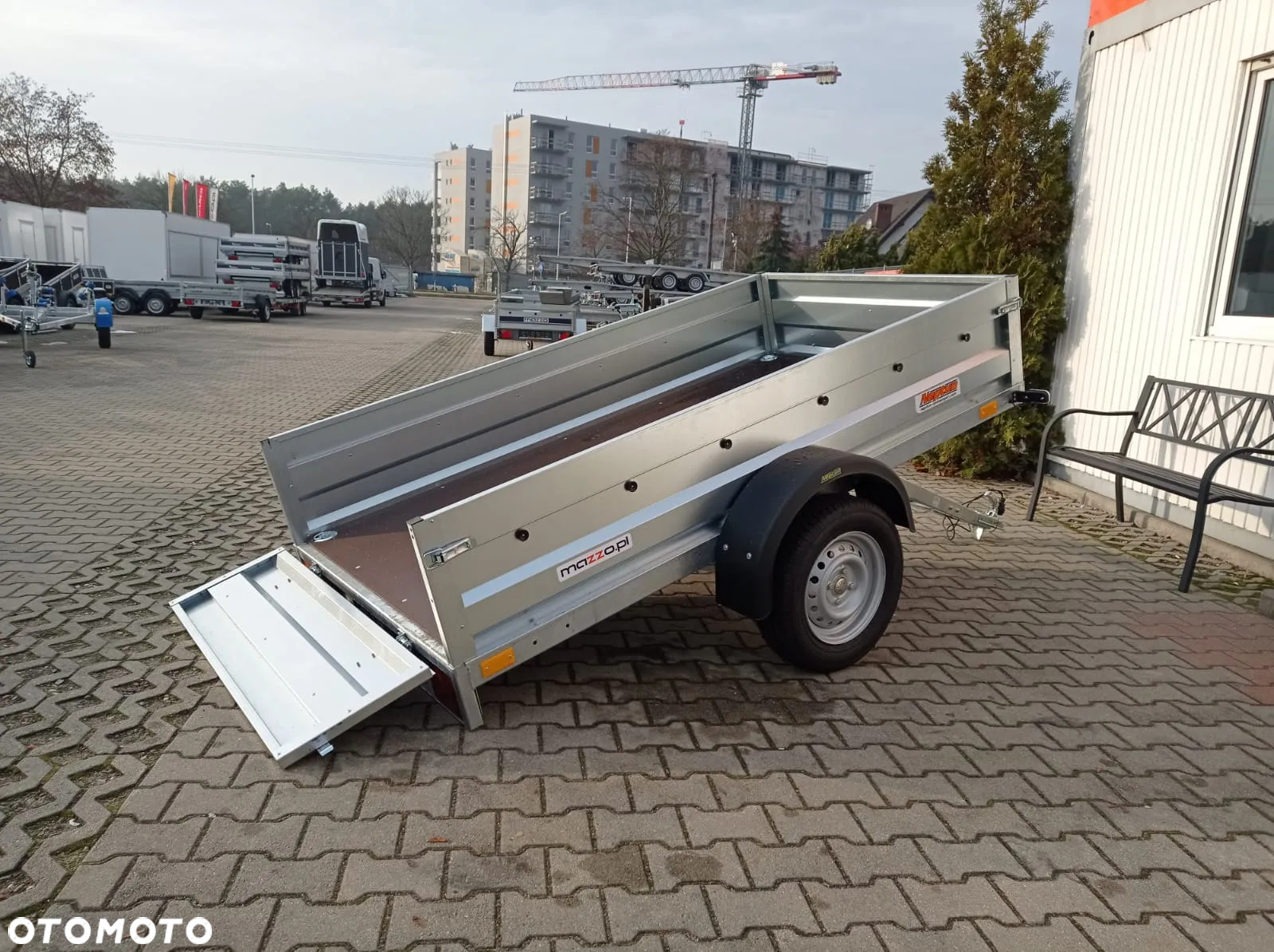 Neptun DOSTAWA! Przyczepka 236x129x40 N7-236 rt Lekka przyczepa SPAWANA jednoosiowa UCHYLNA! Wszystkie burty demontowalne GN099 - 11