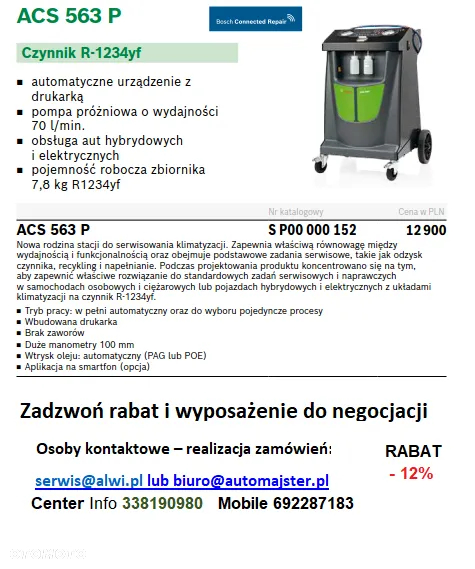 Stacja klimatyzacji Acs 611 / AC590Pro Robinair lub kup nową stację acs 553 i odbierz myjkę gratis - 35