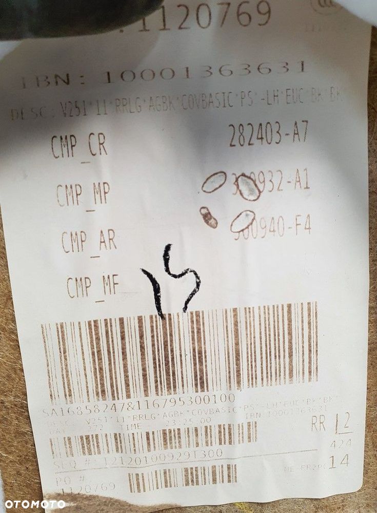 TAPICERKA BOCZEK PRAWY TYŁ MERCEDES R LIFT W251 - 8